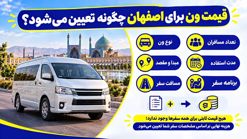 قیمت ون برای اصفهان